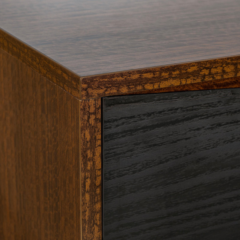Kayner 2-Drawer Nightstand - Charcoal
