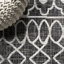 Tapis intérieur / extérieur noir / ivoire Rasime Tribal Bohemian-1078975466