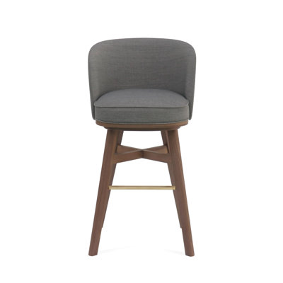 Mr B Swivel Upholstered Stool