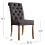 Chaise d'appoint capitonnée Ameriga-1972350356