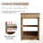24" Freestanding Bathroom Vanity with Black Ceramic Sink & 2 Soft-Close Cabinet Doors ((KD-PACKING)-1912419779-1912419790
