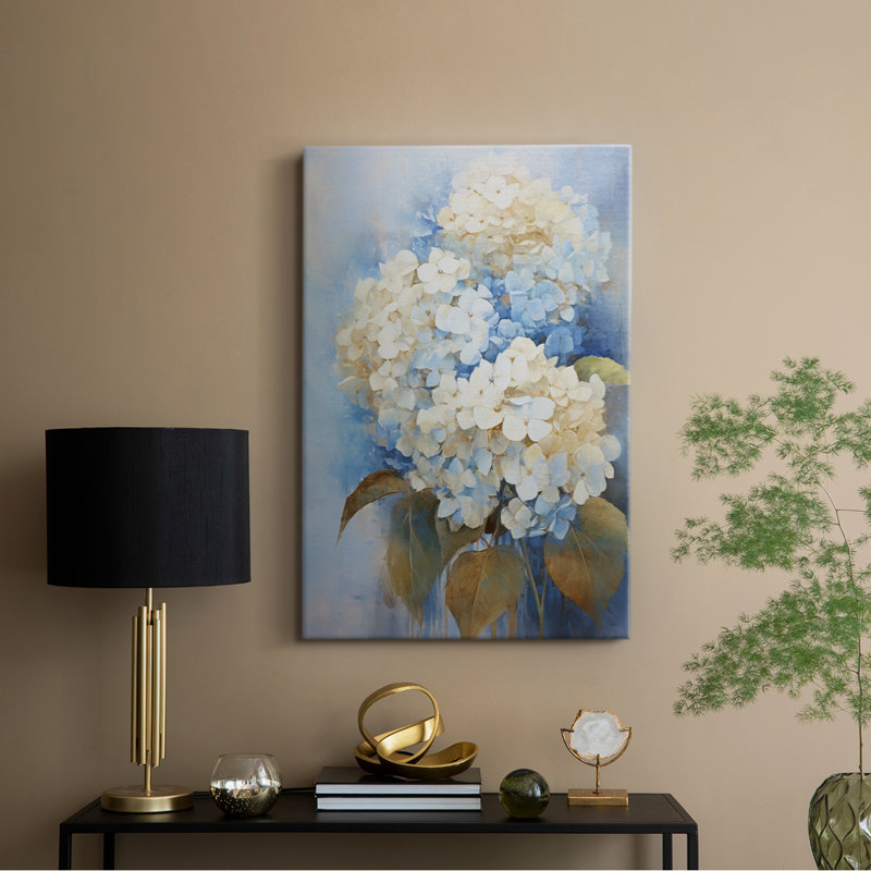 Série FLORAL CV - Toile tendue avec châssis Premium - Prêt à être accroché, H 27 po x l 18 po