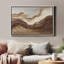«Neutral Layered Earth Tone Abstract Abstract Modern Organic Design», reproduction d'art encadrée-1648369955-1648369956