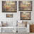 Purple Floral Ranch Window View - Farmhouse Windows  On Wood Print-1754707629