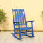 Fauteuil à bascule toutes saisons pour la détente sur la terrasse et à l'extérieur, matériau HIPS durable, mouvement de bascule fluide, assise spacieuse