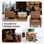 Fauteuil d'appoint rembourré en cuir synthétique pour salon et chambre à coucher-1893627470