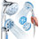 Pomme de douche double Aquassage By Aquacare 2,5 GPM GPM