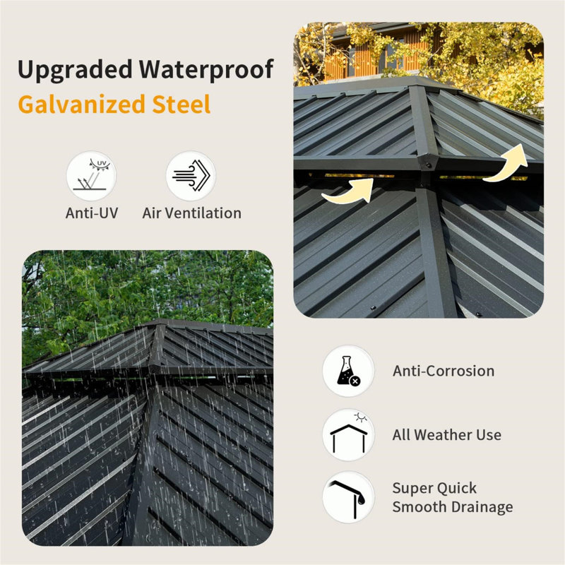 Outdoor Aluminum Patio Gazebo