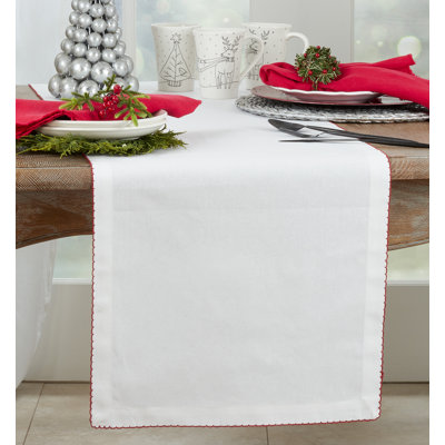Recotting Solid Color 100% Cotton Table Runner