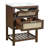24-Inch Small Space Bathroom Vanity With Ceramic Top, Dark Brown Single Vanity With 1 Deep Drawer And 1 Tip-Out Drawer-593225832