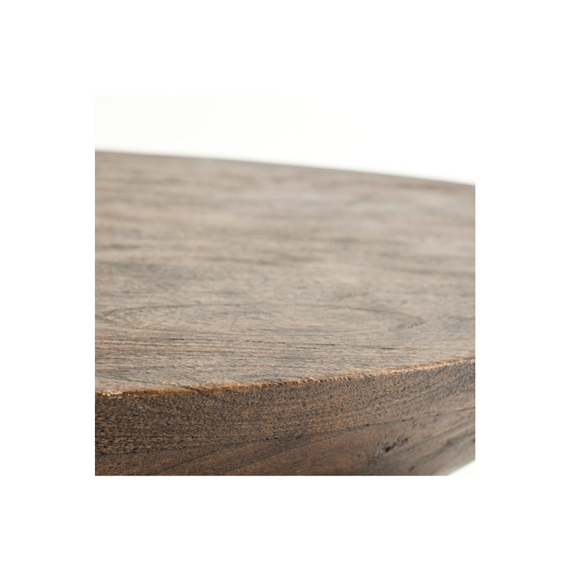 Cobble Solid Wood Coffee Table, Brown