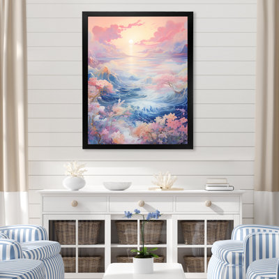 «Japon Kanagawa Wave Horizon I», reproduction sur toile