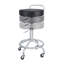 Tabouret pivotant à hauteur réglable avec roulettes