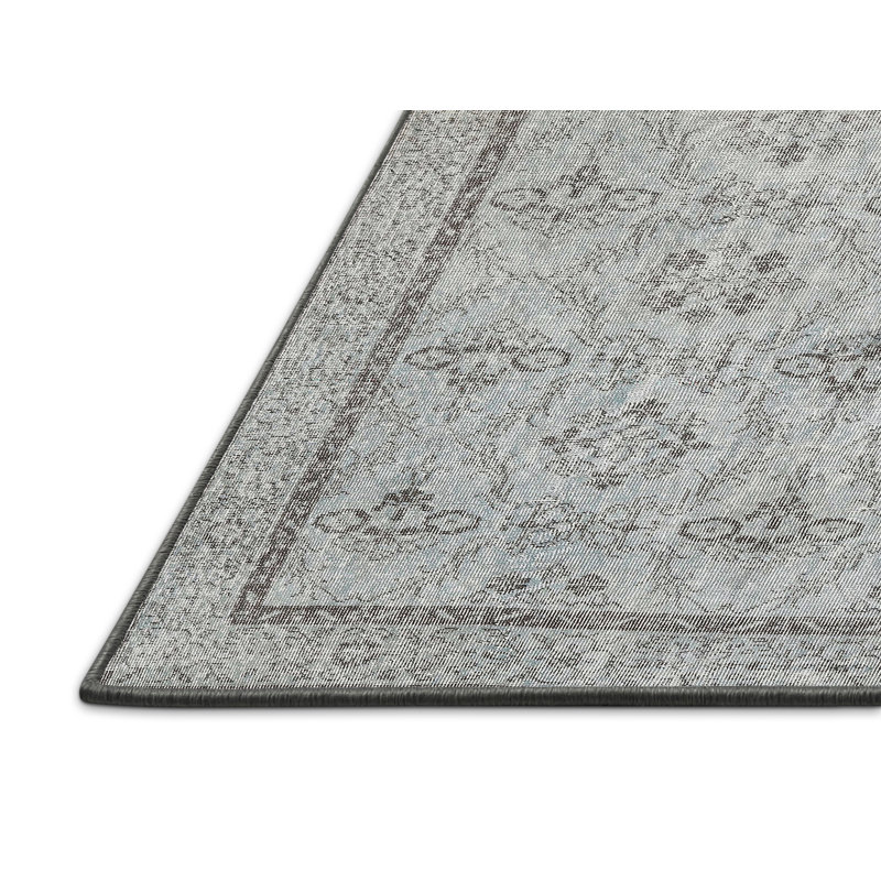 Tapis oriental gris / noir, Rectangle 5 pi x 7 pi