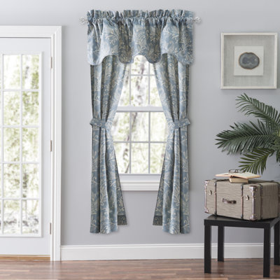 Sanita Cotton Floral Scalloped Window Valance