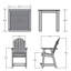 Swing Square 4 - Person 85" Long Dining Set-1880347324-1880347457