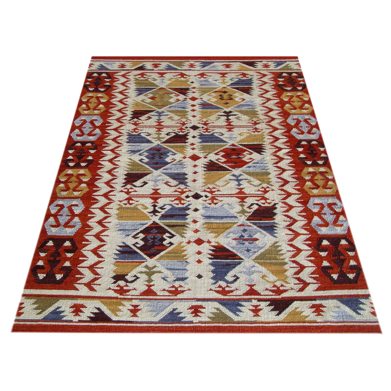 Southwestern Wool Hand Woven Area Rug, Rectangle 155 x 240cm