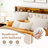 Upholstered Platform Bed Frame with Charging Station, 4 Drawers & LED Lights – Heavy Duty, No Box Spring Needed-118160845