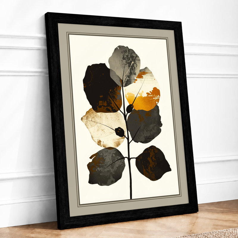 Pressed Study Botanical - Print, A1 - 84.1 x 59.4 cm, Black