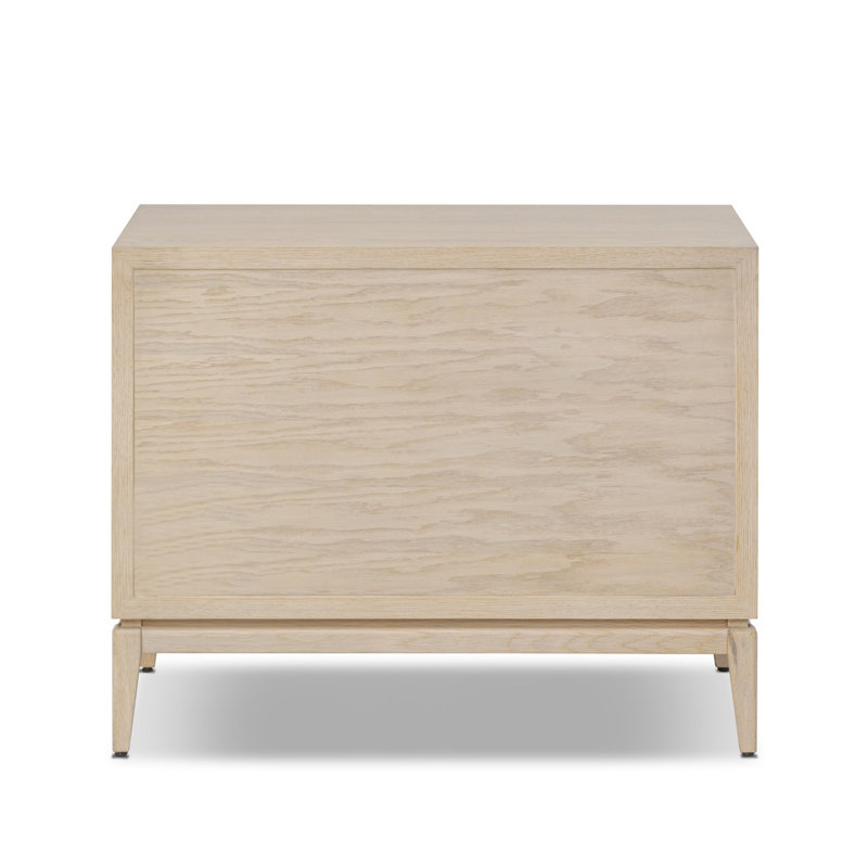 ROSENELL 1 - Drawer Nightstand, White