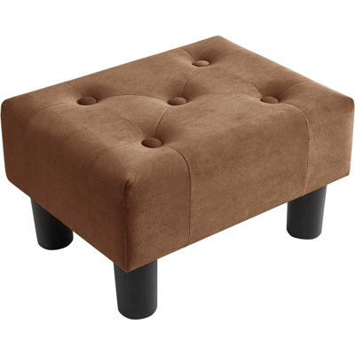 Estephen Solid Wood Accent Stool by Ebern Designs