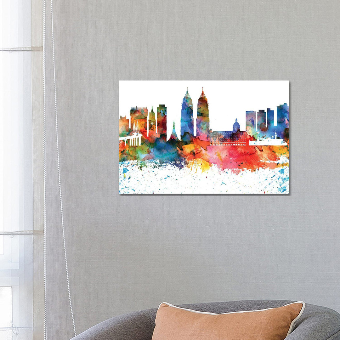 Mumbai Skyline by WallDecorAddict - Wrapped Canvas Painting