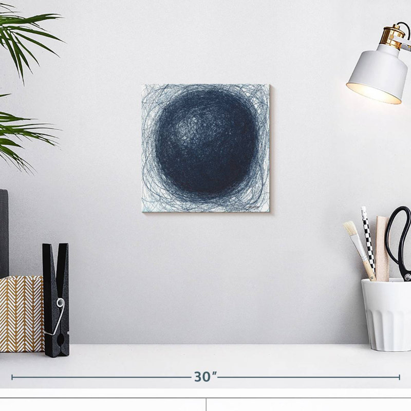 Avery Blue Sphere, 10" H x 10" W