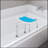 6-Level Adjustable Curved Bath Stool Spa Shower Chair Non-Slip Design for the Elderly