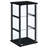 3 - Shelf Black Glass Curio Cabinet With Tempered Glass, Providing Ample Storage In Living Areas, 14.09 Inches Deep A Clear Door, Adding Modernity To Your Primary Space, 33.5H X 16.71W 14.09D