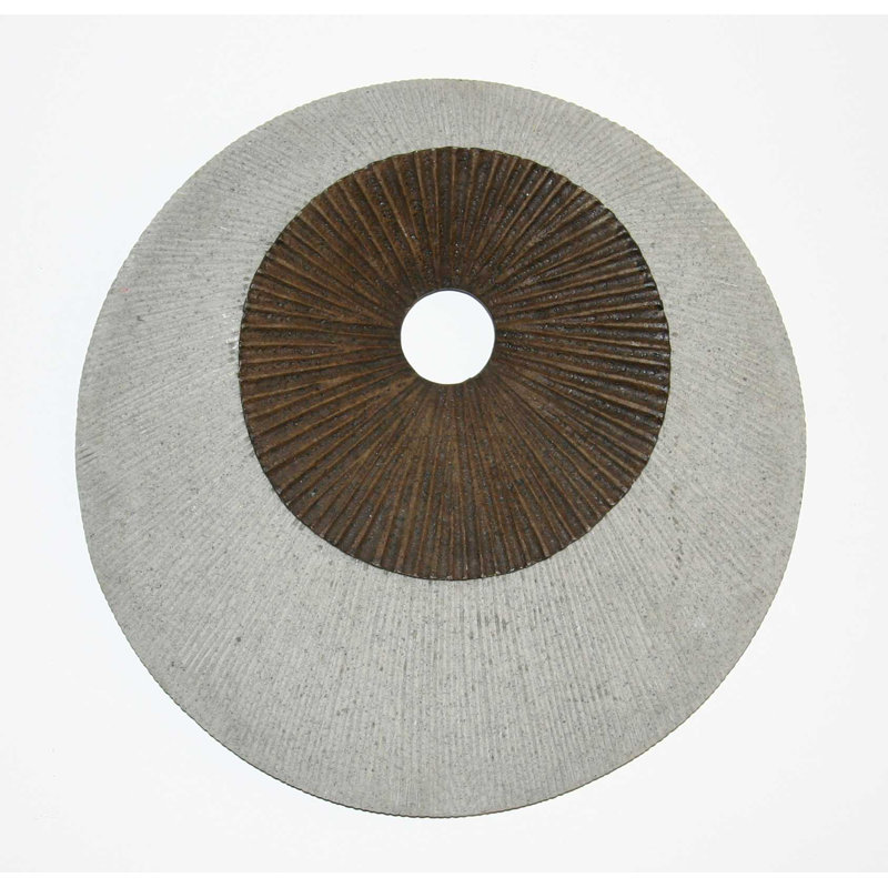 Décoration murale ronde double couche, H 14 po x l 14 po x P 1 po, Gris
