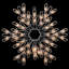15.25" Lighted Snowflake Christmas Window Silhouette Decoration