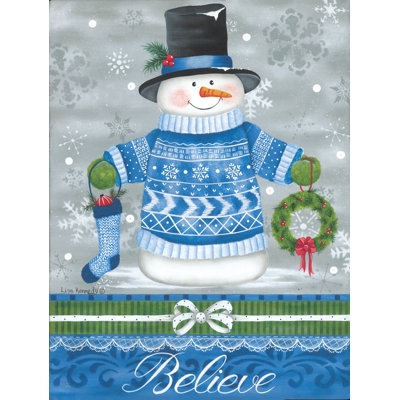 " Blue Sweater Snowman " by Lisa Kennedy