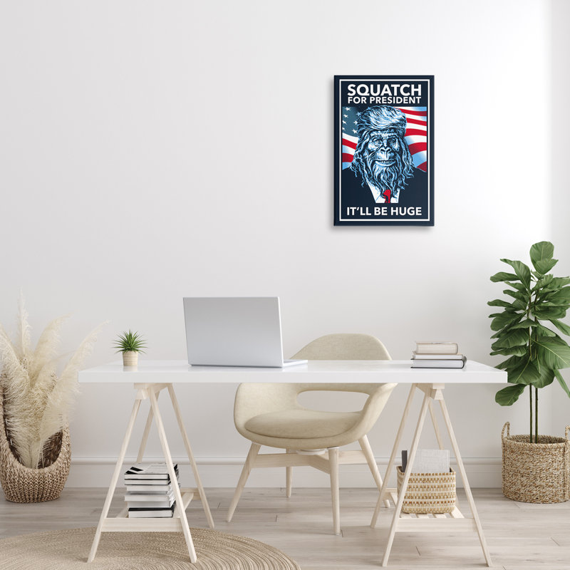 Art mural drôle sur toile «Mythical President» par Jedco Brands, Inc., H 24 po x l 16 po