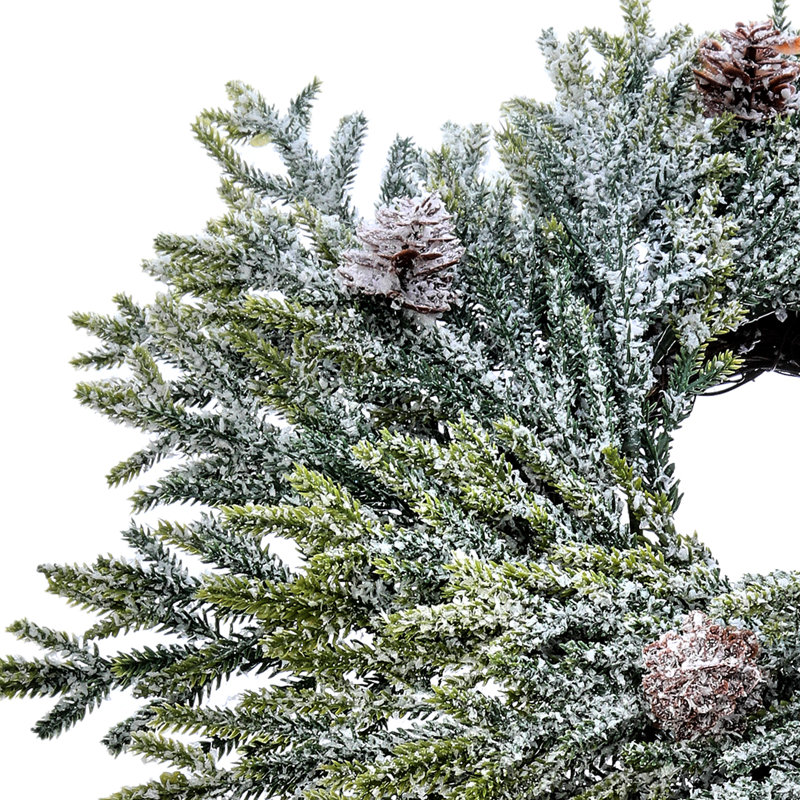 Faux Fir Pinecones 16'' Wreath