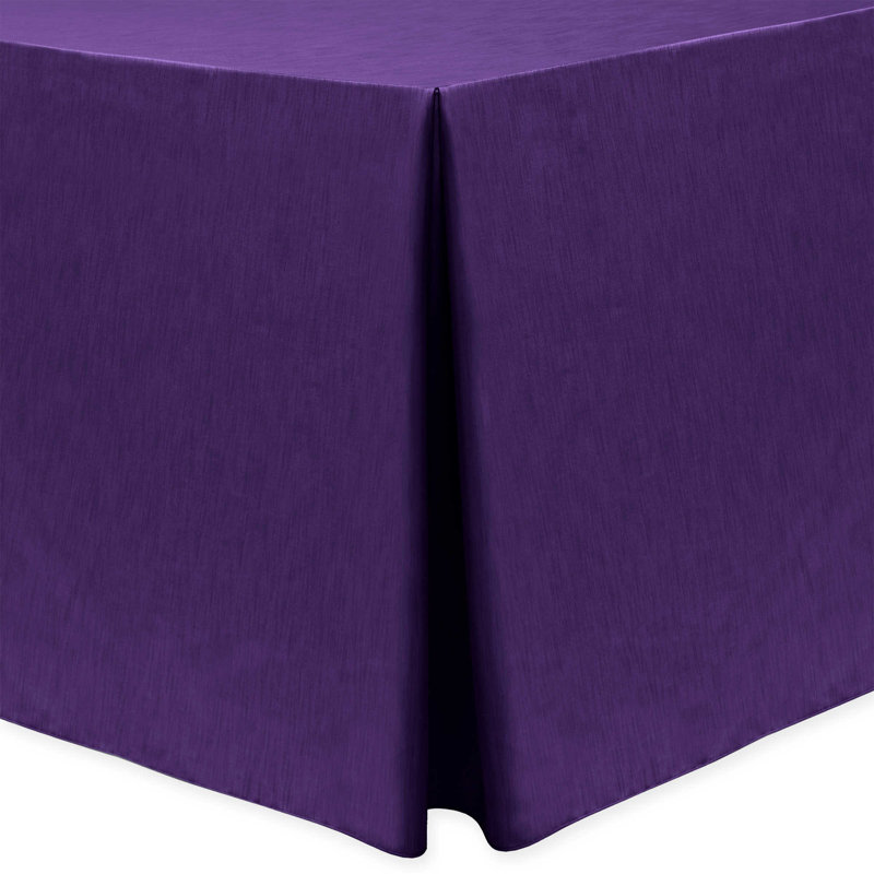 Majestic Solid Color Tablecloth, 84" x 60", Indigo, 10