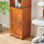 Bibliothèque de rangement modulaire de 71 po de hauteur, armoire autoportante en bois avec tablettes et portes, présentoir de ferme (Combine 2+)-133394231-133394230