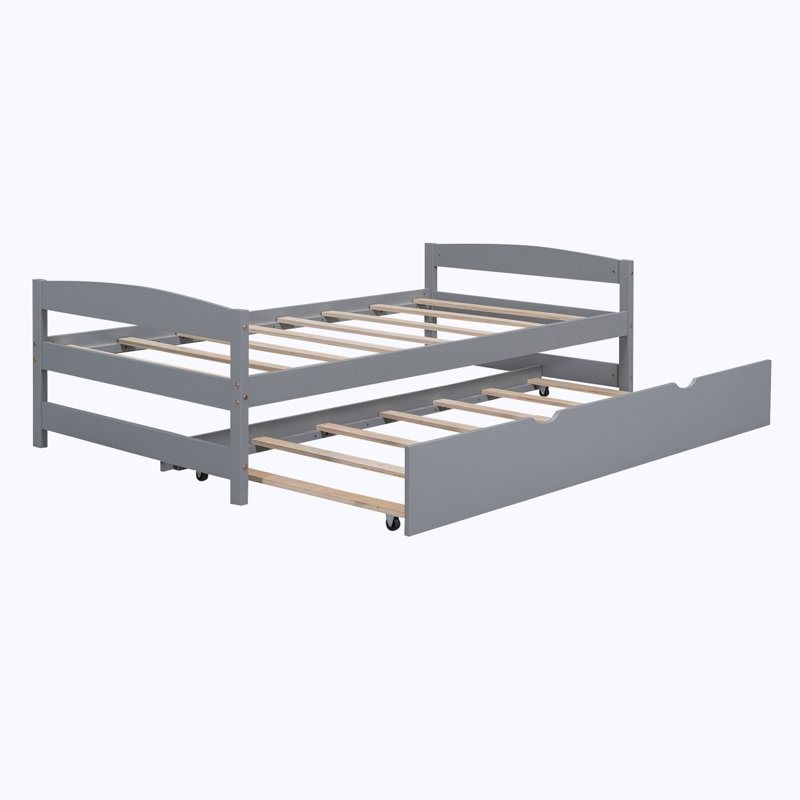 Marshilah Solid Wood Daybed, Gray
