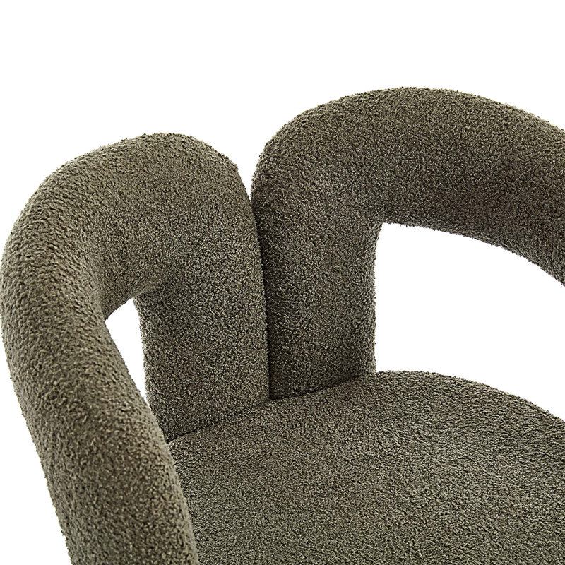 Upholstered Dining Chairs Set of 2, Olive Green