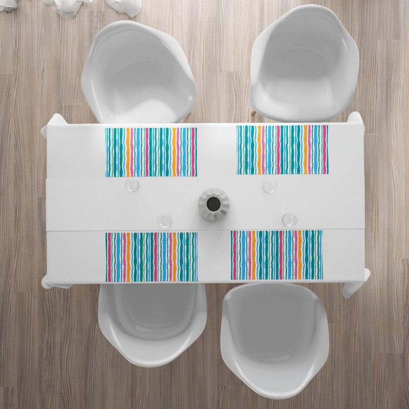 Polyester Striped Rectangle Placemat