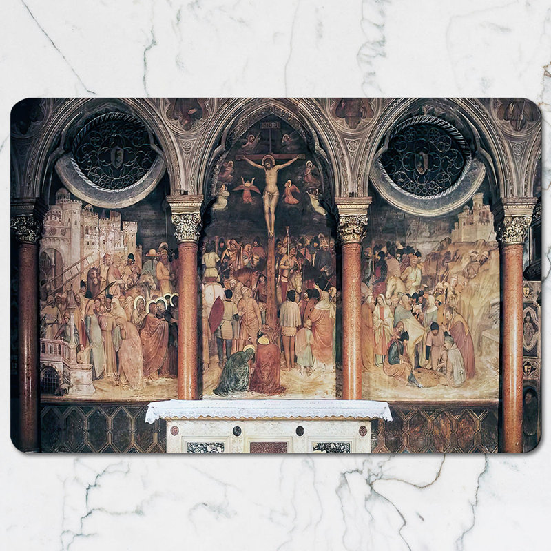 Medieval King On Throne Artwork Placemat And Coaster Set