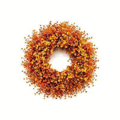 Simulated Wreath Thanksgiving Holiday Decoration Courtyard Door Hanging Hanging Flower Garlands On Thanksgiving Doors Simulated Hanging Ring On Rural Doors