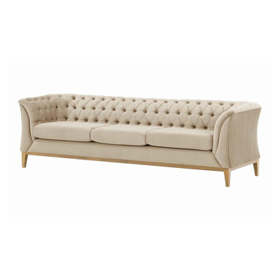 Burnham Velvet 3 Seater Sofa