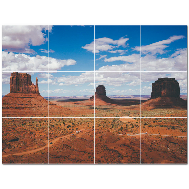 12'' x 12'' Satin Ceramic Decorative Mural