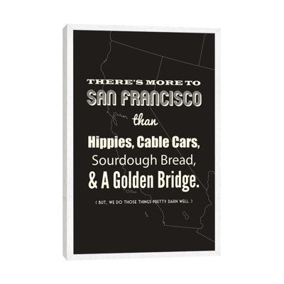 There's More to San Francisco, Dark 1 Piece Wall Art on Canvas