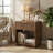 21.6'' Tall Fluted Wood Nightstand With Hidden Storage Compartment And Open Shelf, Boho Bedside Side Table For Bedroom And Living Room, Brown-115825351