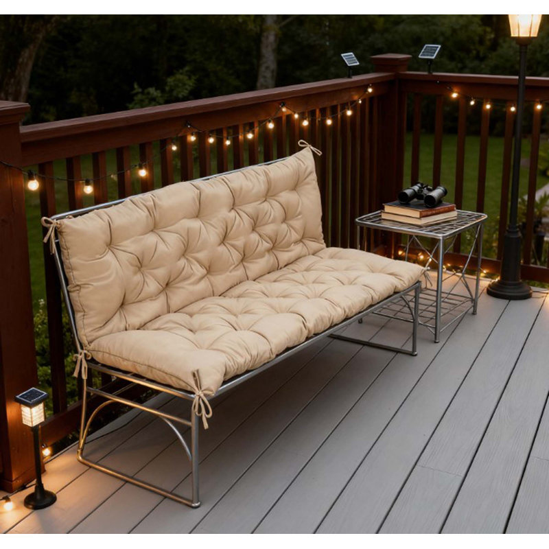 Remplacement de 3 places pour la balançoire, le coussin de banc capitonné pour le mobilier d'extérieur, le canapé / canapé de patio