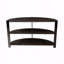 Console demi-lune avec 2 tablettes ouvertes
