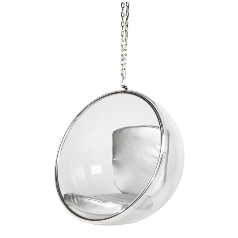 Balancelle en plastique Marihah, Argent
