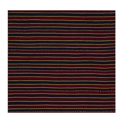 Hand Woven Kilim Wool Striped Area Rug