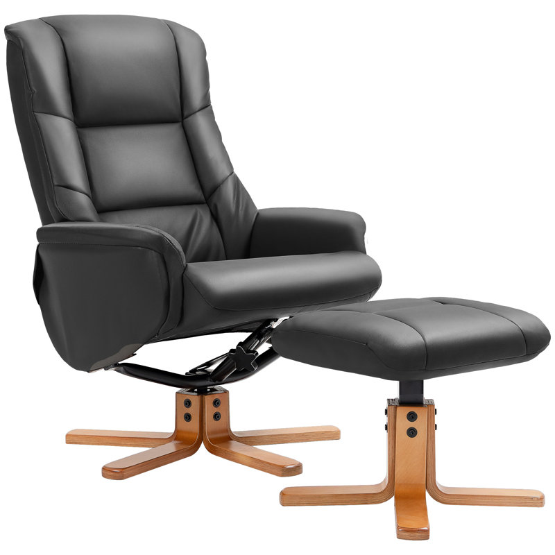 Faux Leather Accent Chair